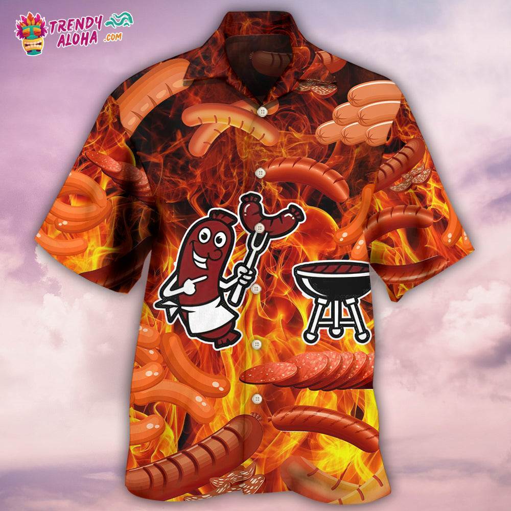 Food Sausage Once You Put My Meat Hawaiian Shirt – Trendy Aloha