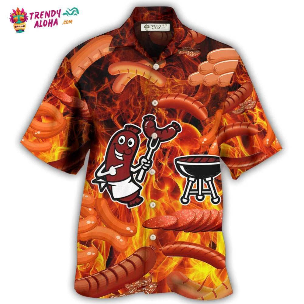 Food Sausage Once You Put My Meat Hawaiian Shirt – Trendy Aloha