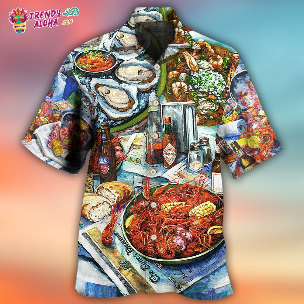 Food Sea Food And Drink Art Style Hawaiian Shirt – Trendy Aloha