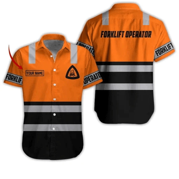 Forklift Driver Trendy Hawaiian Shirt, Forklift Operator Apparel