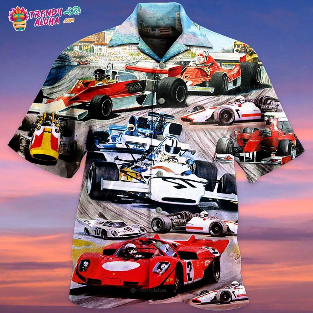 Formula One Car Racing Fast Cool Style Hawaiian Shirt – Trendy Aloha