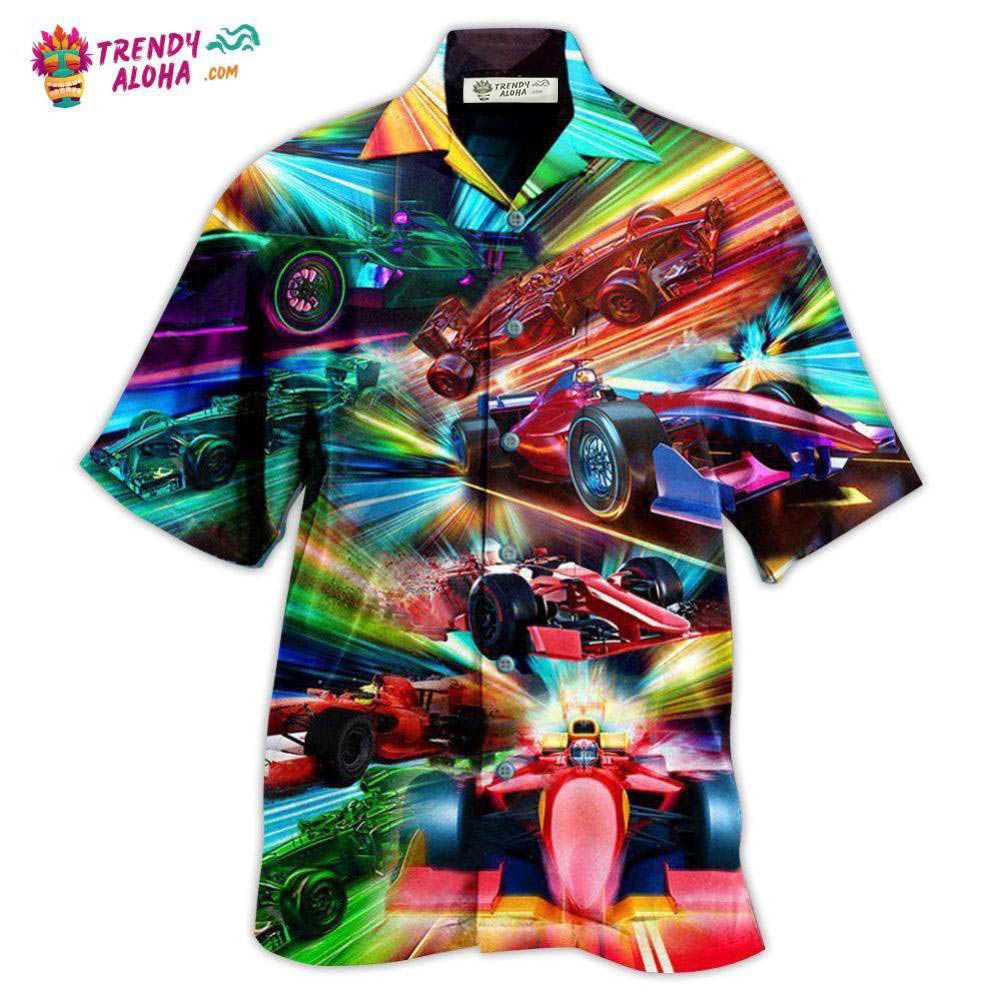 Formula One Car Racing Warning Auto Racing Fast Hawaiian Shirt – Trendy Aloha