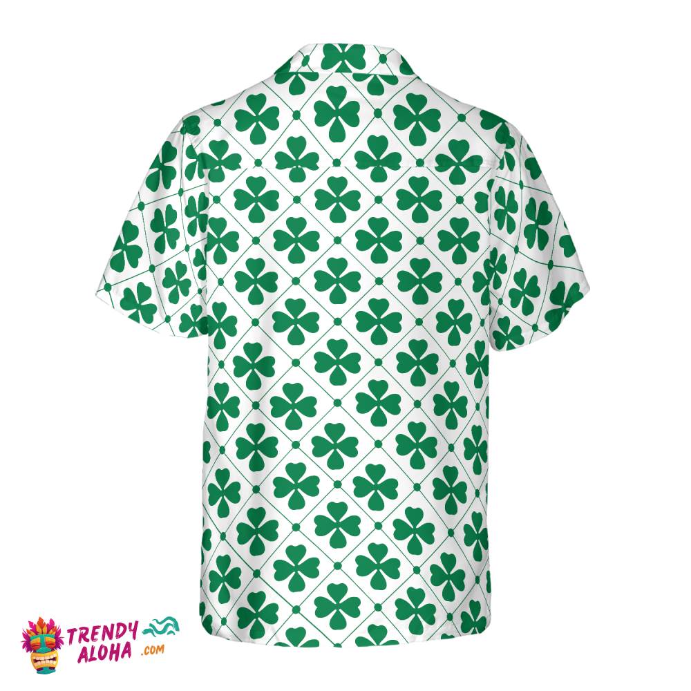 Four Leaf St Patrick’s Day Hawaiian Shirt