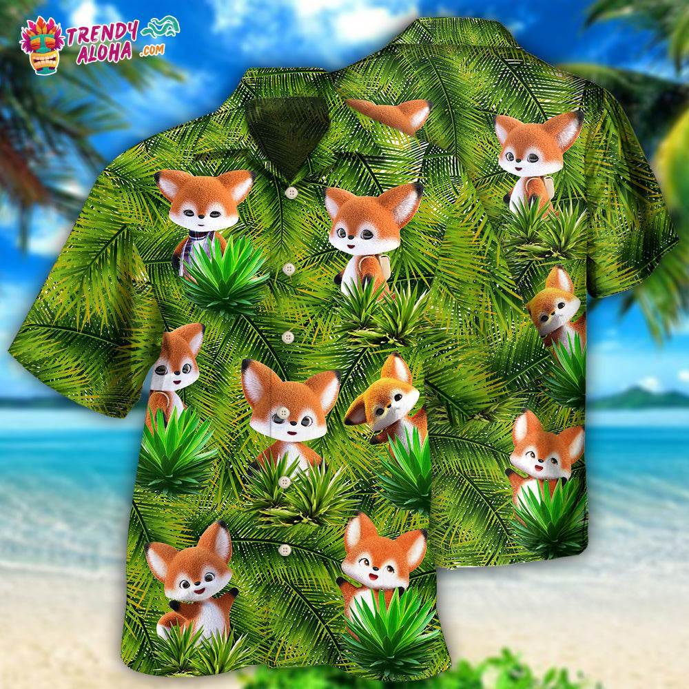 Fox In 3D Animator Fox Hawaiian Shirt – Trendy Aloha