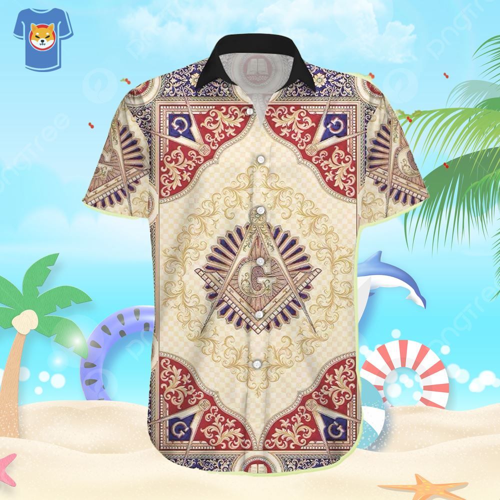 Freemasonry Beach Shirt Men And Women Gift Hawaiian Shirt