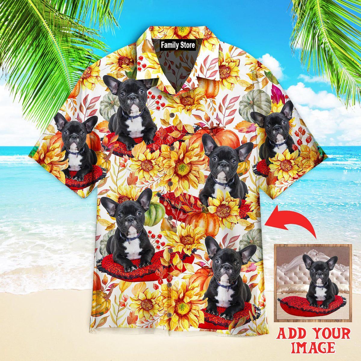 French Bulldog Happy On Autumn Custom Hawaiian Shirt