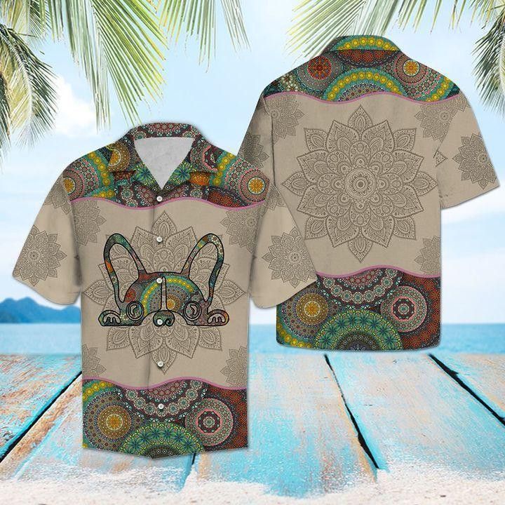 French Bulldog Mandala Trendy Hawaiian Shirt