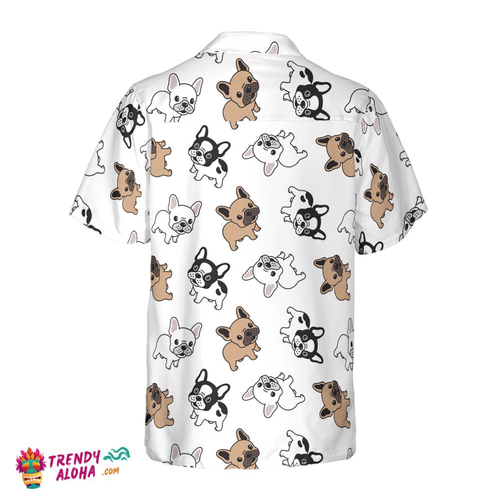 French Bulldog Pattern Hawaiian Shirt
