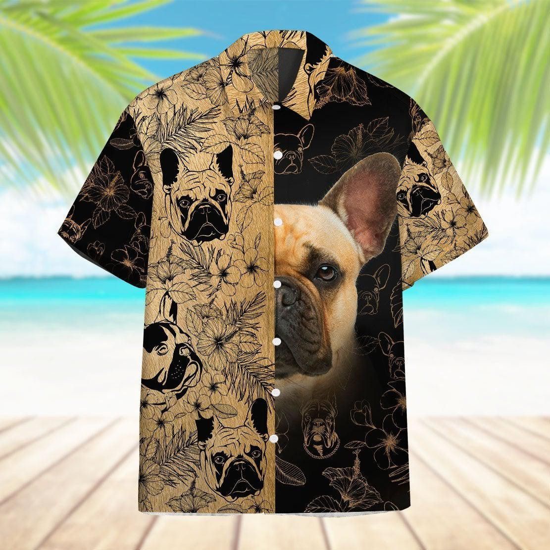 French Bulldog Trendy Hawaiian Shirt