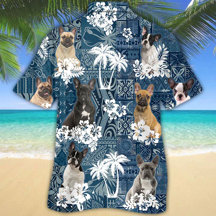 French Bulldog Trendy Hawaiian Shirt