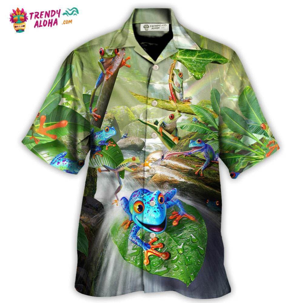Frog Every Journey Begins With A Single Hop Hawaiian Shirt – Trendy Aloha Frog Every Journey Begins With A Single Hop Hawaiian Shirt – Trendy Aloha