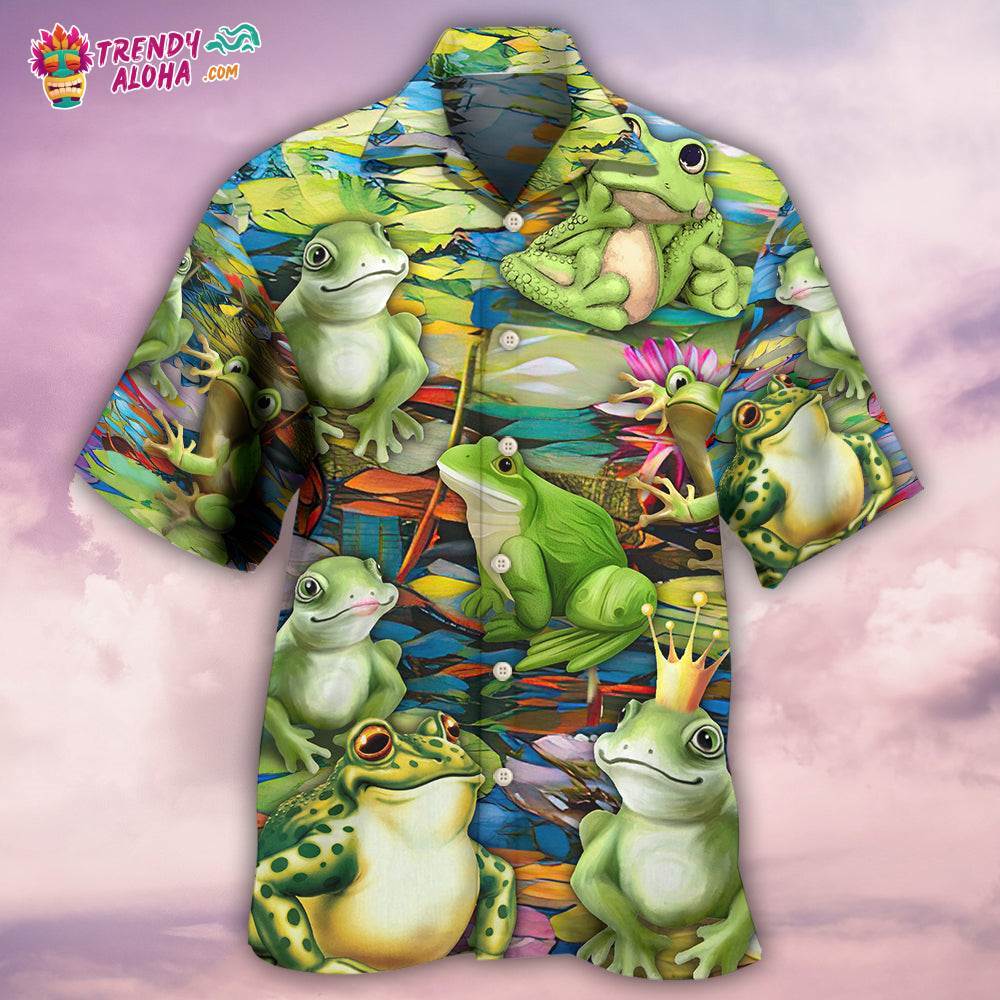 Frog In Wonderland Hawaiian Shirt – Trendy Aloha
