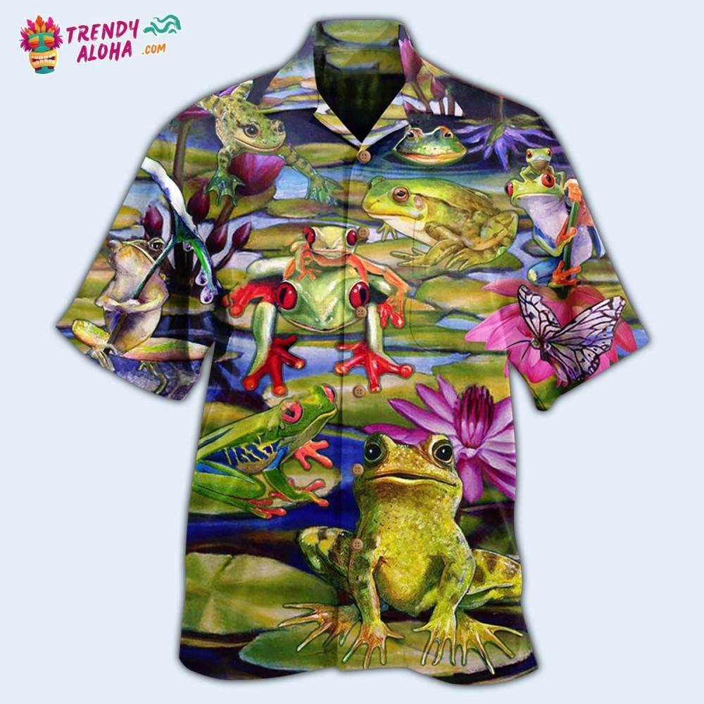 Frog Love Lake Hawaiian Shirt – Trendy Aloha