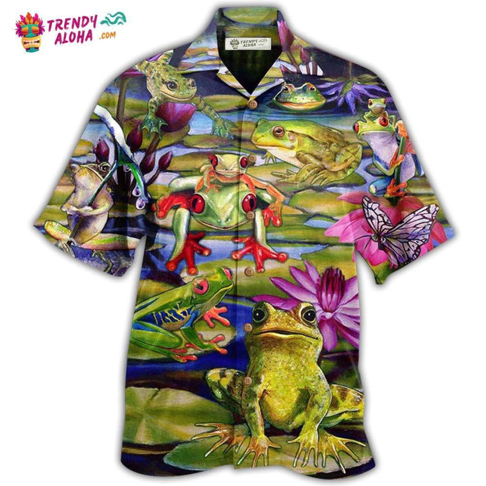 Frog Love Lake Hawaiian Shirt – Trendy Aloha