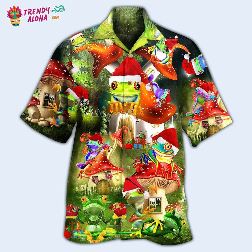 Frog Lover Christmas Hawaiian Shirt – Trendy Aloha