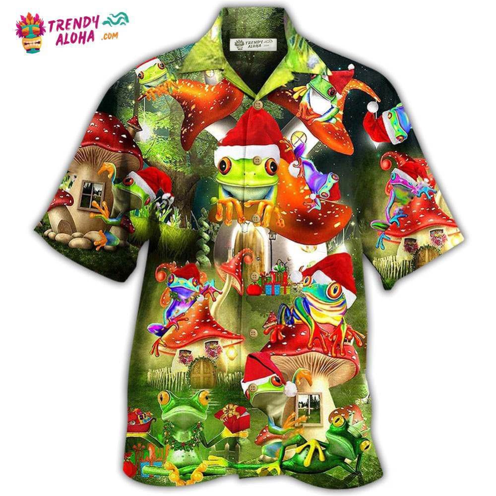 Frog Lover Christmas Hawaiian Shirt – Trendy Aloha