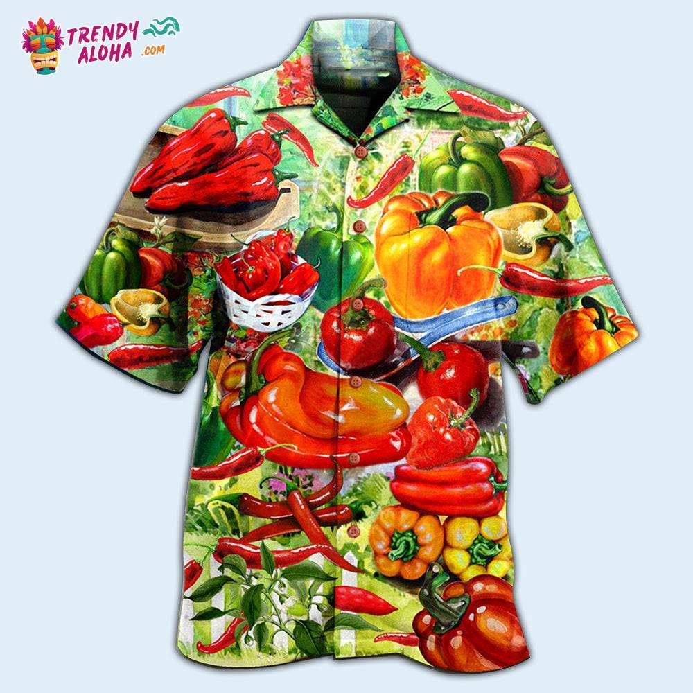 Fruit Chili And Bell Pepper Hawaiian Shirt – Trendy Aloha