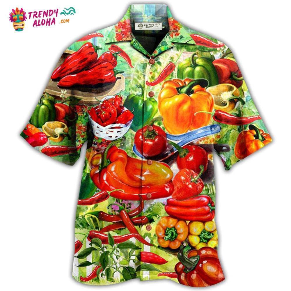 Fruit Chili And Bell Pepper Hawaiian Shirt – Trendy Aloha Fruit Chili And Bell Pepper Hawaiian Shirt – Trendy Aloha
