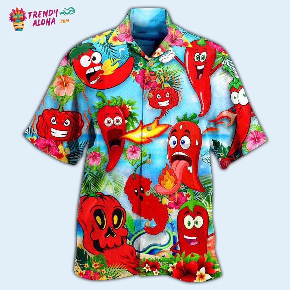 Fruit Chili Funny Chili Peppers Hawaiian Shirt – Trendy Aloha