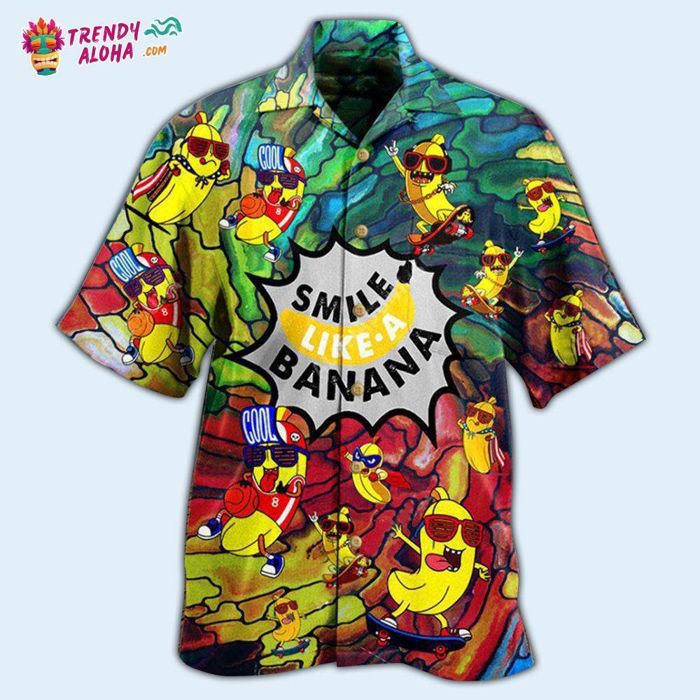 Fruit Smile Like Funny Bananas Hawaiian Shirt – Trendy Aloha