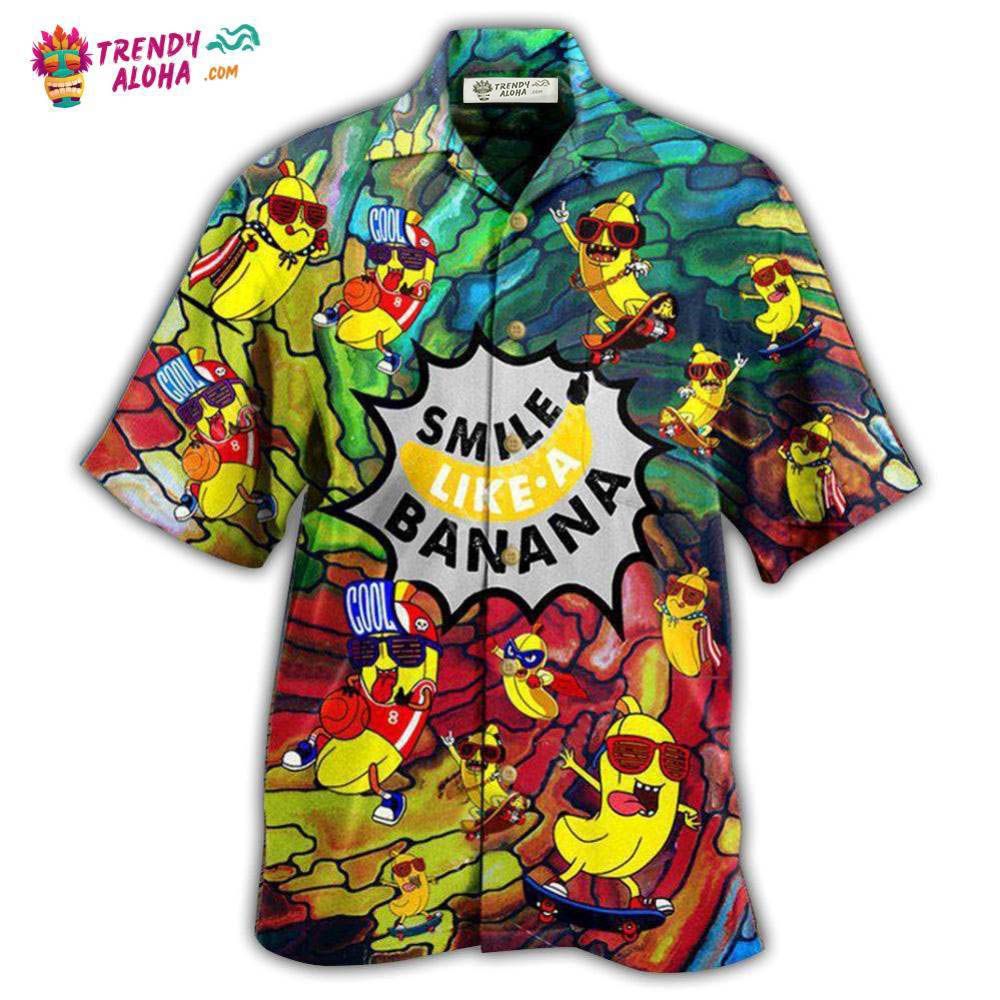 Fruit Smile Like Funny Bananas Hawaiian Shirt – Trendy Aloha Fruit Smile Like Funny Bananas Hawaiian Shirt – Trendy Aloha