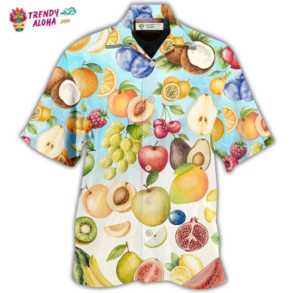 Fruit Summer Good Basic Background Hawaiian Shirt – Trendy Aloha Fruit Summer Good Basic Background Hawaiian Shirt – Trendy Aloha