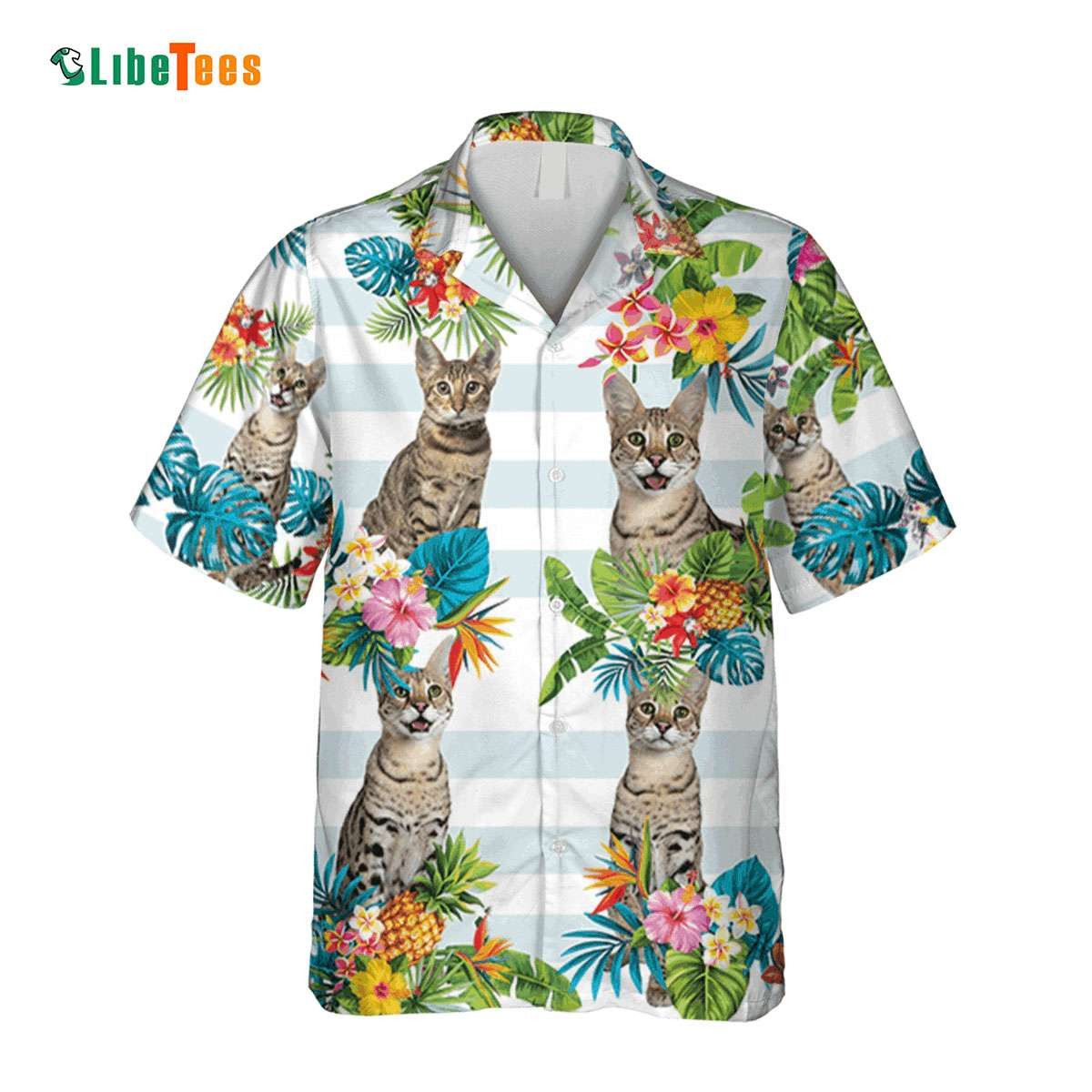 Funny Bengal Cat Summer Vibe, Cat Trendy Hawaiian Shirt Perfect Gifts For Your Loved Ones