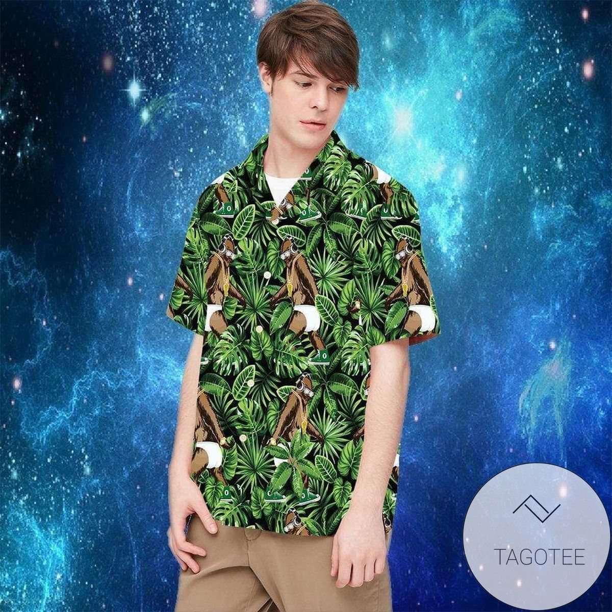 Funny Bigfoot Wear Diaper Hawaiian Shirts Fantastic