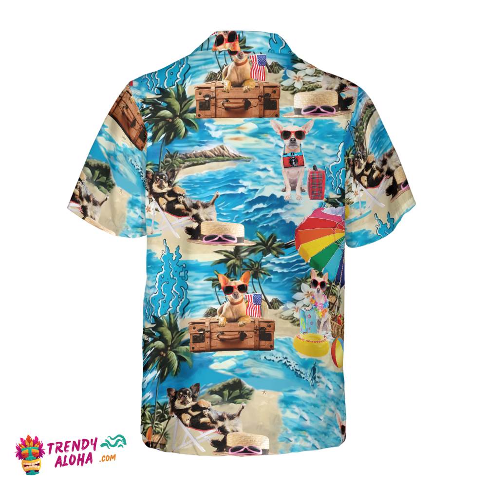 Funny Chihuahua Beach Shirt Hawaiian Shirt
