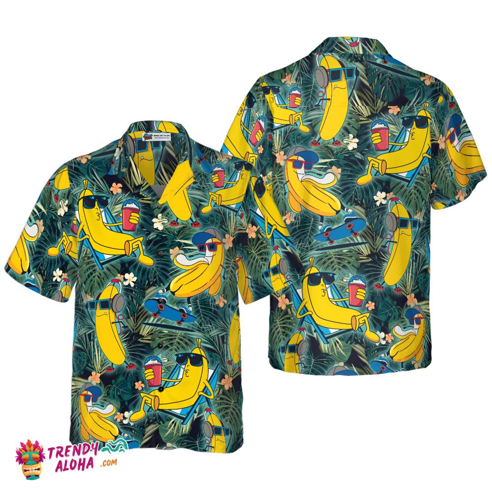 Funny Chill Tropical Banana Hawaiian Shirt Funny Chill Tropical Banana Hawaiian Shirt