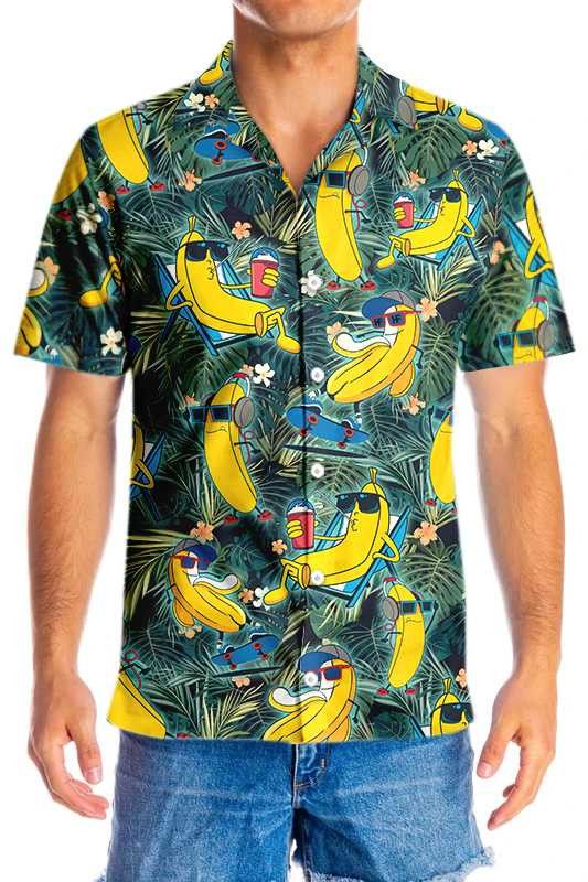 Funny Chill Tropical Banana Trendy Hawaiian Shirt
