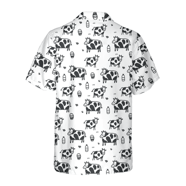 Funny Cow Pattern All Printed 3D Trendy Hawaiian Shirt, Summer Gifts For Men And Women