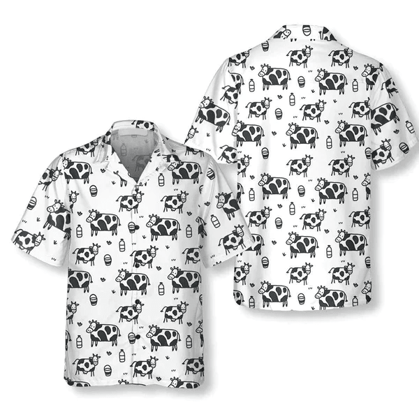 Funny Cow Pattern All Printed 3D Trendy Hawaiian Shirt, Summer Gifts For Men And Women Funny Cow Pattern All Printed 3D Trendy Hawaiian Shirt, Summer Gifts For Men And Women