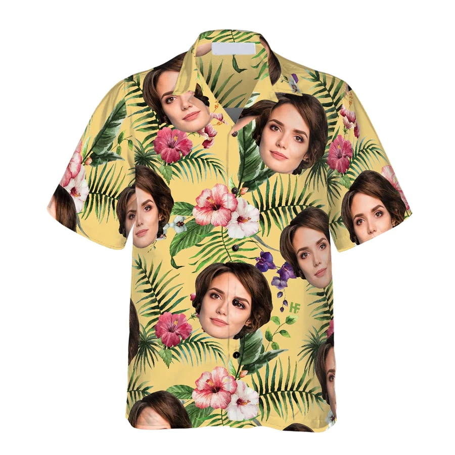 Funny Custom Face 05 Custom Trendy Hawaiian Shirt Funny Custom Face 05 Custom Trendy Hawaiian Shirt