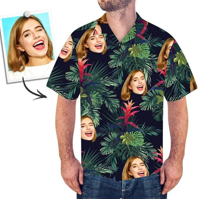 Funny Custom Face Gift For Him Custom Hawaiian Shirt