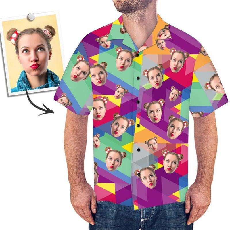 Funny Custom Face Summer Time Custom Hawaiian Shirt