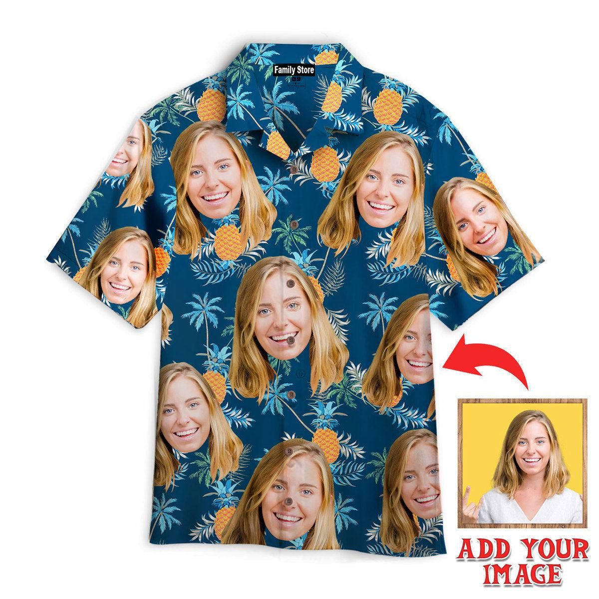 Funny Custom Face Vibe Summer Tropical Custom Hawaiian Shirt Funny Custom Face Vibe Summer Tropical Custom Hawaiian Shirt