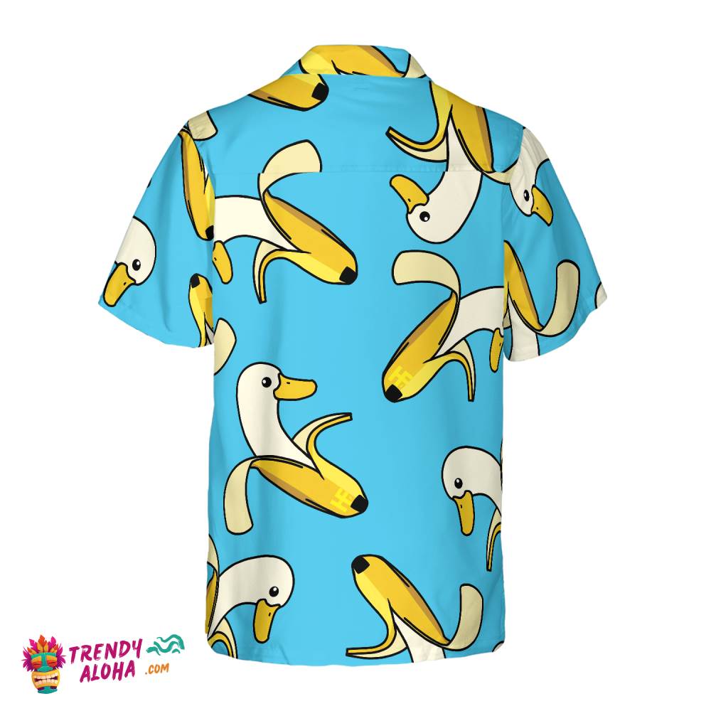 Funny Cute Banana Duck Hawaiian Shirt