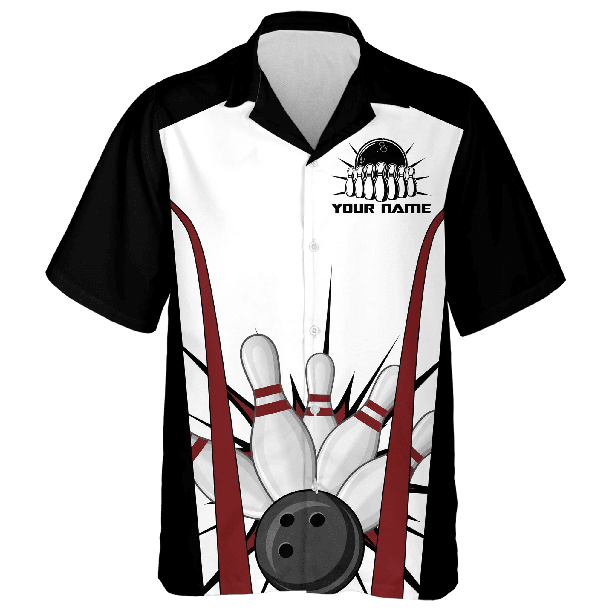 Funny Hawaiian Bowling Shirt For Men Women, Custom Name Bowlers Jersey, Bowling Excuses 3D Print