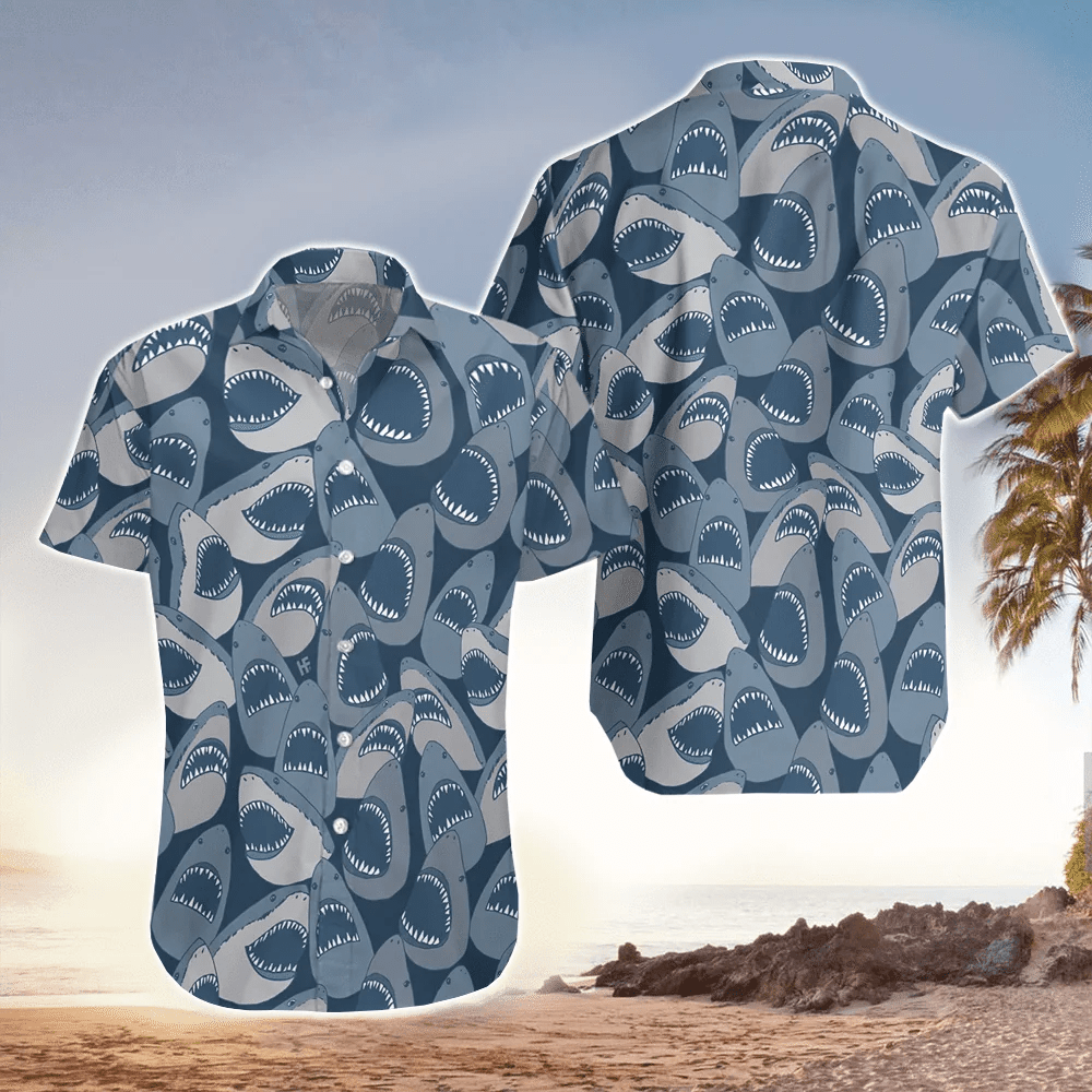 Funny Pattern Shark Trendy Hawaiian Shirt For Shark Lovers