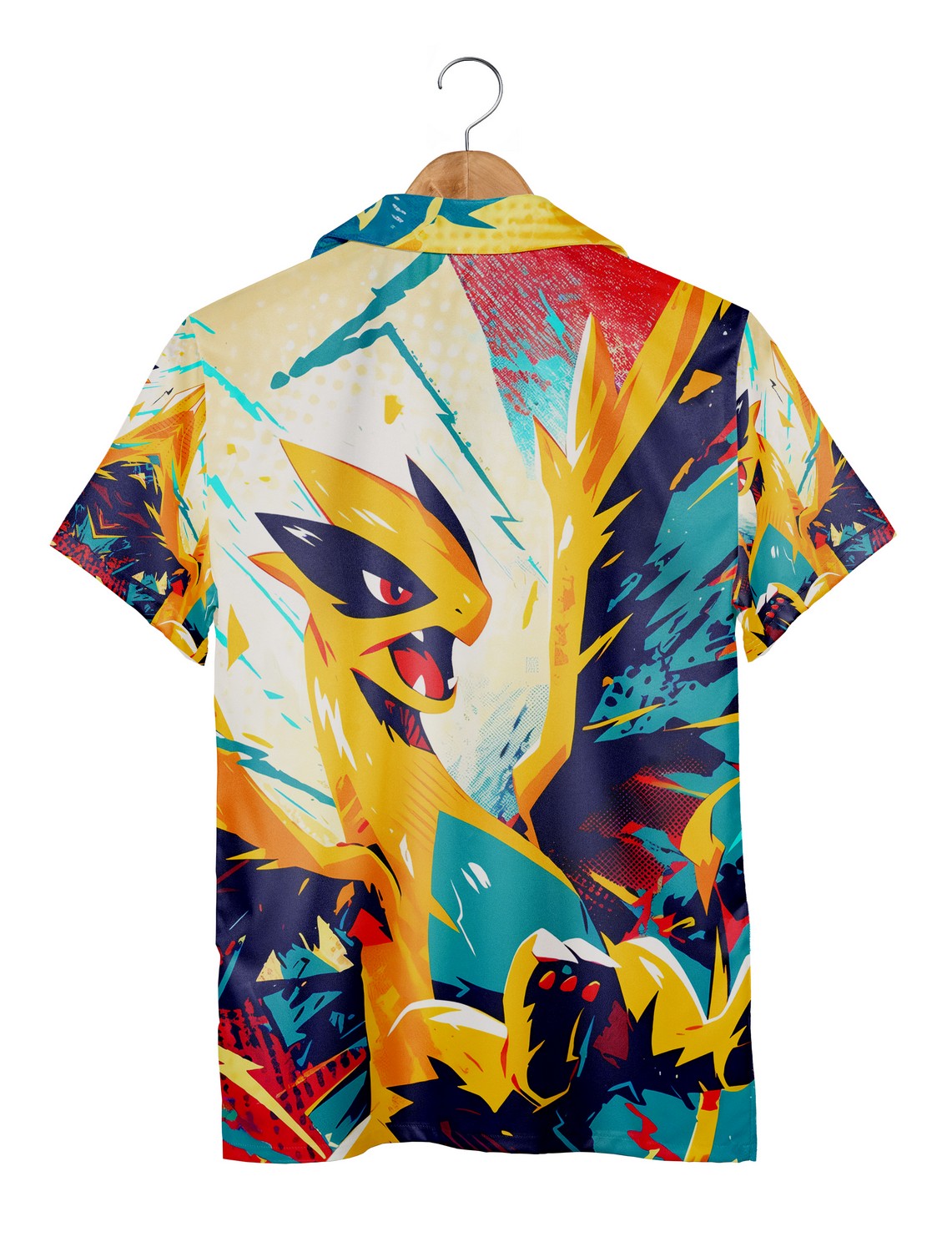 Funny Pokemon Character Hawaiian Shirt Cool Anime Cartoon Shirt for Summer Parties Unisex Fit