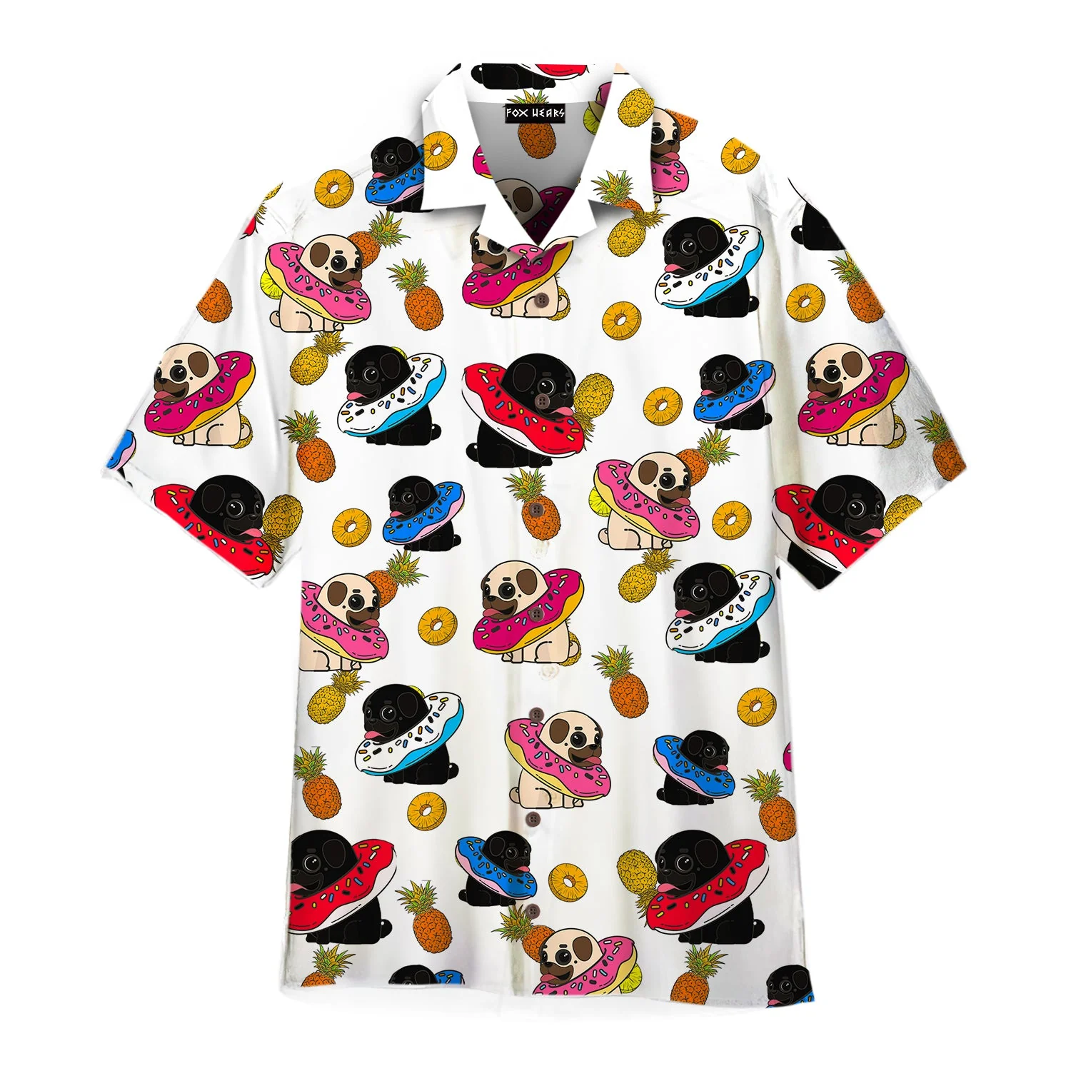 Funny Pug Pineapple Connection Hawaiian Shirt For Aloha Shirt