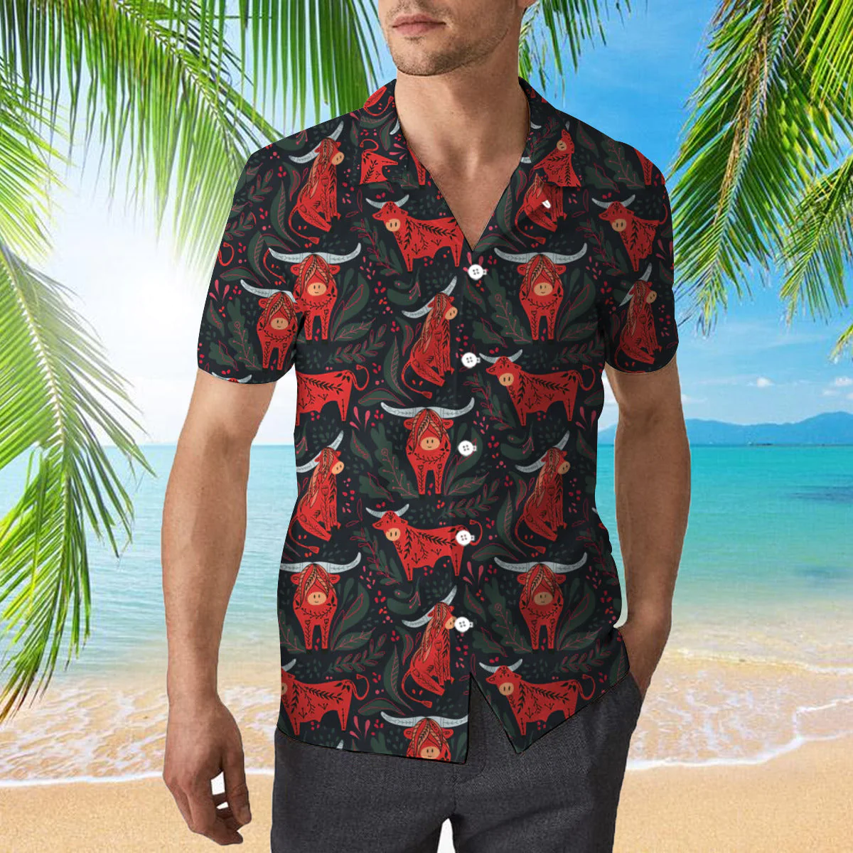 Funny Red Bulls Trendy Hawaiian Shirt For Aloha Shirt