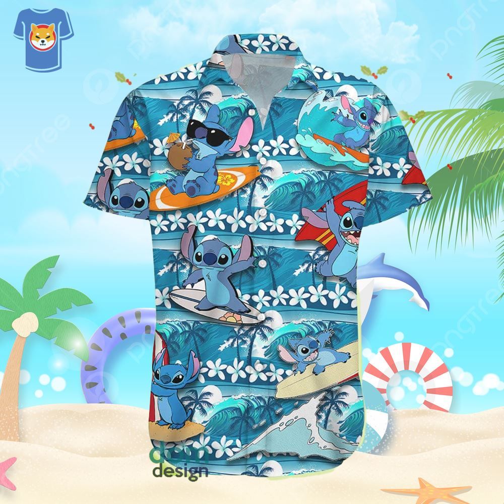 Funny Stitch Aloha Beach Gift Hawaiian Shirt For Men And Women