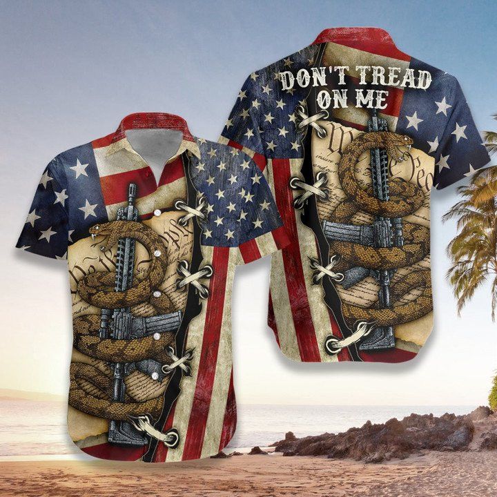 G.A.D.S.D.En Snake American Flag Hawaiian Shirt Summer Gifts