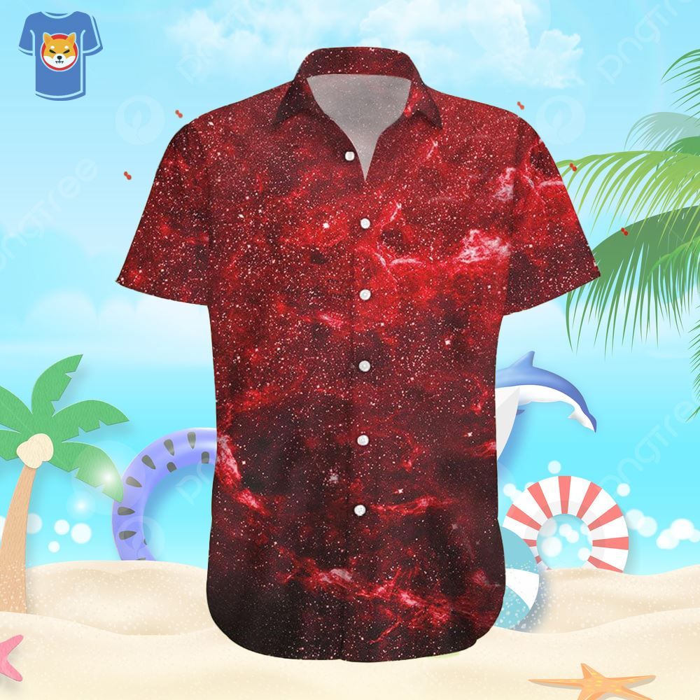 Galaxy Beach Shirt Men And Women Gift Hawaiian Shirt