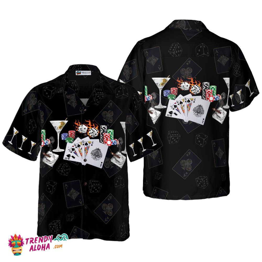 Gambling And Wine Hawaiian Shirt Gambling And Wine Hawaiian Shirt