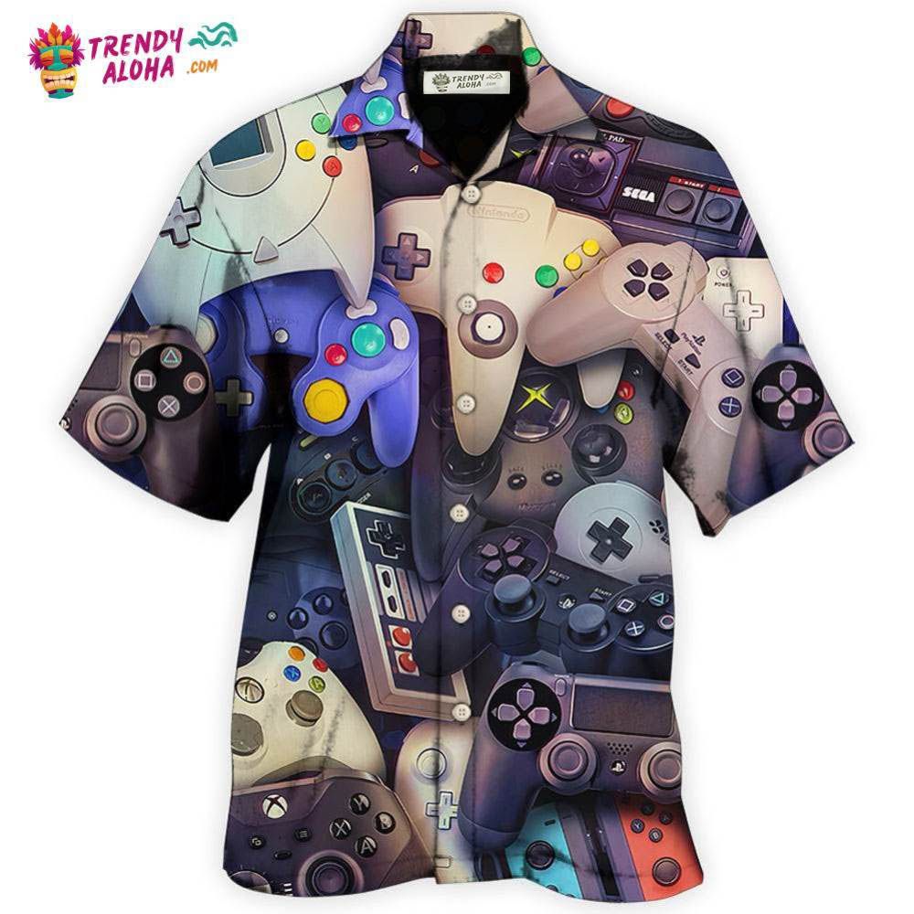 Game Controllers Choose Your Weapon Gamer Hawaiian Shirt – Trendy Aloha Game Controllers Choose Your Weapon Gamer Hawaiian Shirt – Trendy Aloha