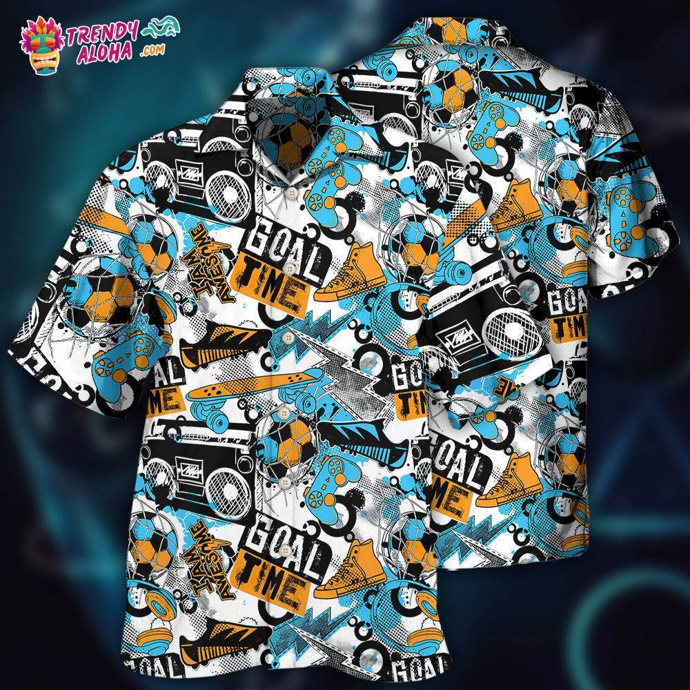 Game Goal Time Passion Hawaiian Shirt – Trendy Aloha