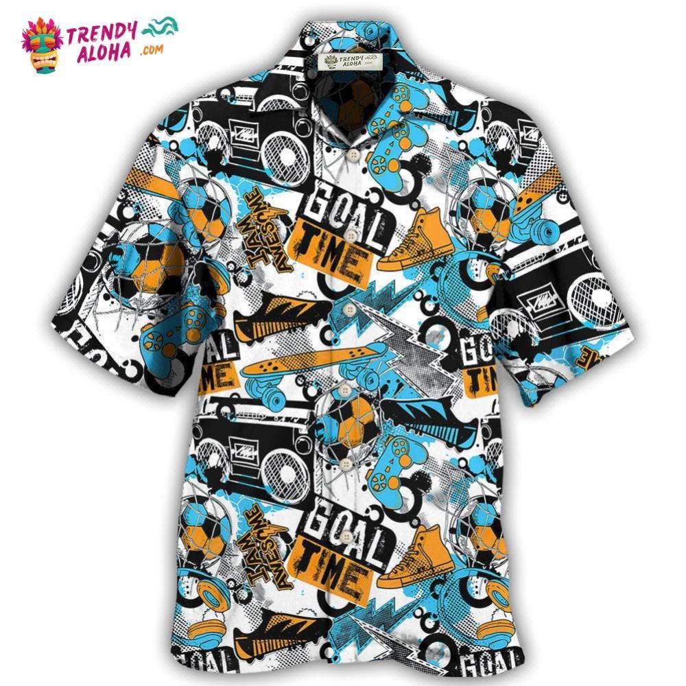 Game Goal Time Passion Hawaiian Shirt – Trendy Aloha Game Goal Time Passion Hawaiian Shirt – Trendy Aloha